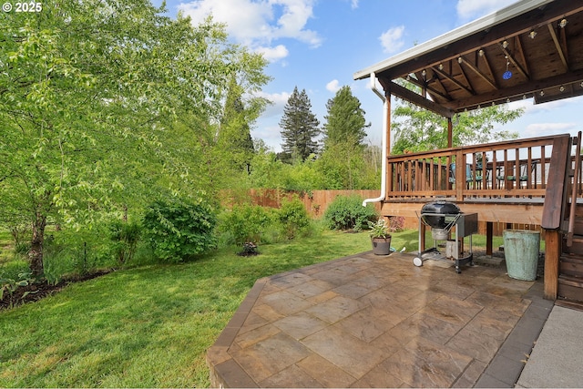 13420 SW 2nd St, Beaverton, OR 97005 - view of yard featuring a patio, a wooden deck, and a gazebo