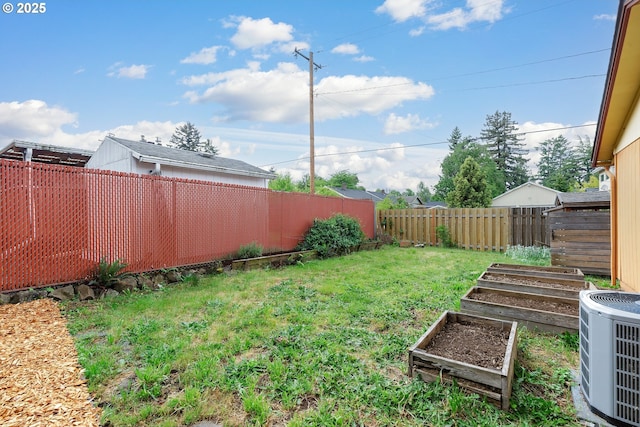 7430 N Burr Ave, Portland, OR 97203 - view of yard with cooling unit and a garden