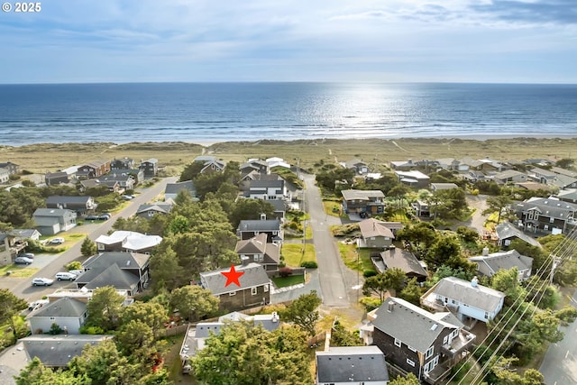90 Beach Dr, Manzanita, OR 97130 - aerial perspective of suburban area with expansive beach