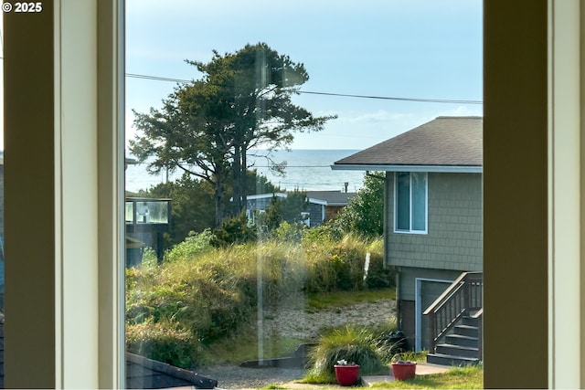 90 Beach Dr, Manzanita, OR 97130 - view of yard featuring a water view