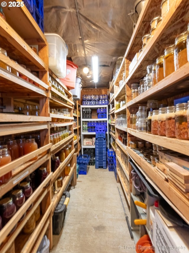 view of storage room