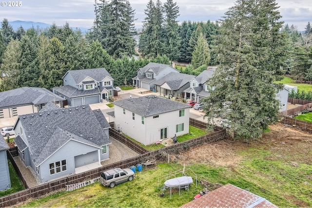 birds eye view of property featuring a residential view