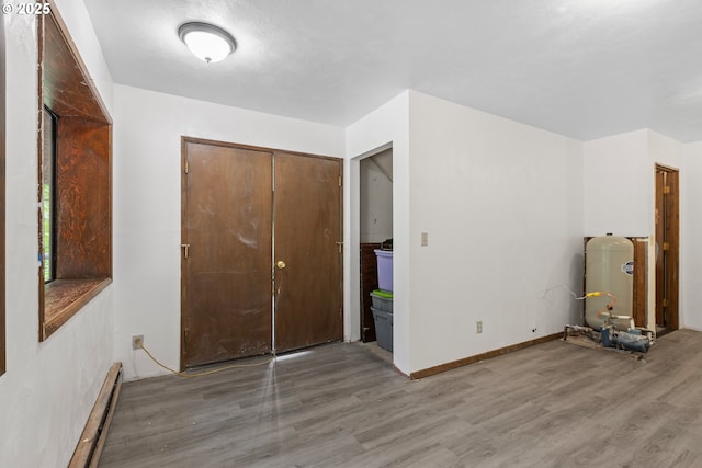 272 Whipple Tree Dr, Yoncalla, OR 97499 - foyer with light wood-style floors, a baseboard heating unit, and baseboards