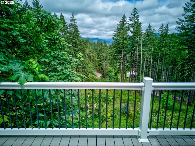 272 Whipple Tree Dr, Yoncalla, OR 97499 - deck featuring a view of trees