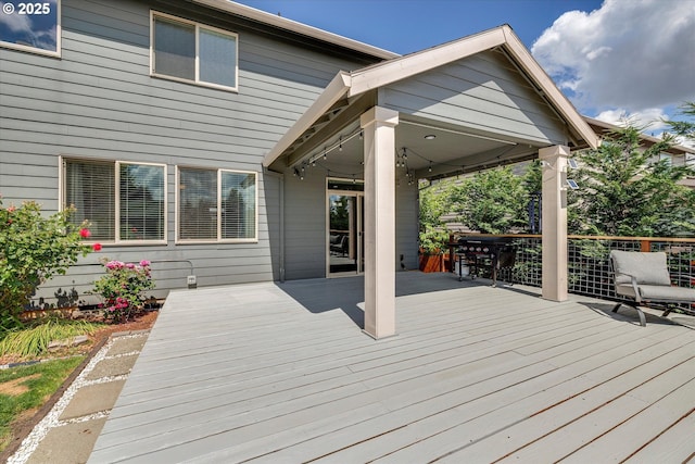 12241 Mimosa Way, Oregon City, OR 97045 - wooden deck with grilling area