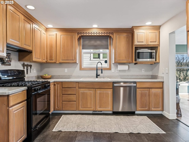 kitchen featuring appliances with stainless steel finishes and sink