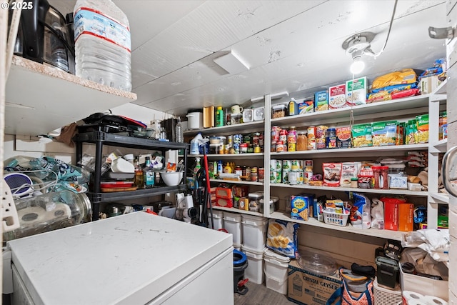 view of storage area