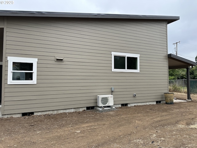 1380 Jacobs Dr, Eugene, OR 97402 - view of side of property featuring a cooling unit and crawl space