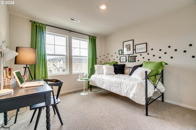 2891 V St, Springfield, OR 97477 - carpeted bedroom with baseboards and an office area