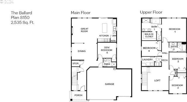 2891 V St, Springfield, OR 97477 - floor plan / room layout