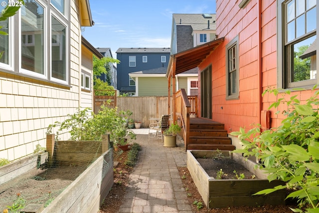 2406 SE 30th Ave, Portland, OR 97214 - view of patio with a garden and a residential view