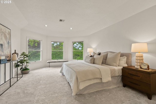 13460 Snowberry Ct, Lake Oswego, OR 97035 - bedroom featuring carpet, multiple windows, and recessed lighting