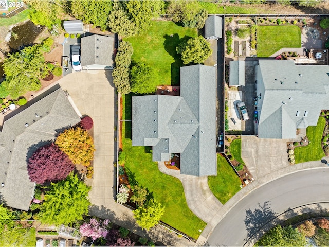 birds eye view of property featuring a residential view
