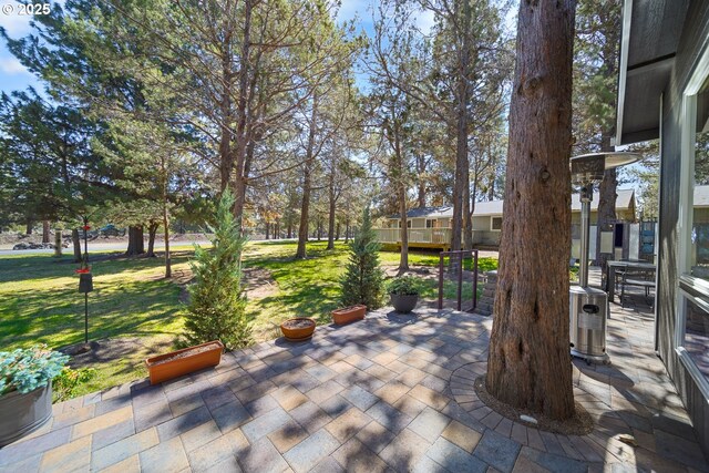view of patio / terrace featuring central AC