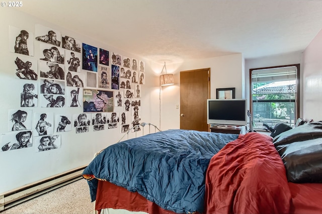 15940 SW 88th Ave, Tigard, OR 97224 - carpeted bedroom with a baseboard radiator