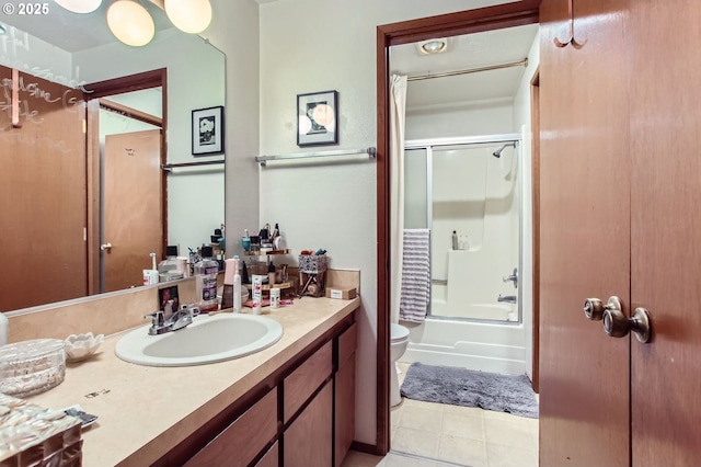 15940 SW 88th Ave, Tigard, OR 97224 - full bath featuring vanity, shower / washtub combination, and tile patterned floors