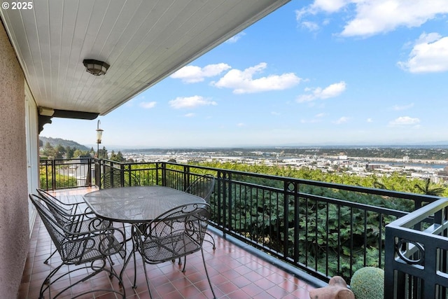 view of balcony