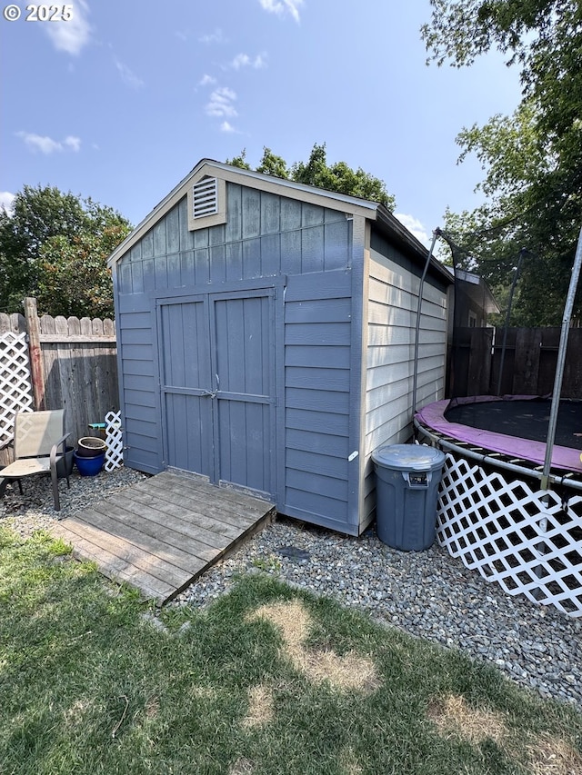 1918 Chestnut St, Baker City, OR 97814 - view of shed with a trampoline