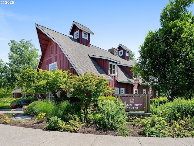 15582 SE Owl Ln, Happy Valley, OR 97015 - view of front of home with board and batten siding and a shingled roof