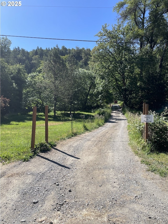 154 Decoy Ln, Myrtle Creek, OR 97457 - view of dirt / gravel road featuring a wooded view