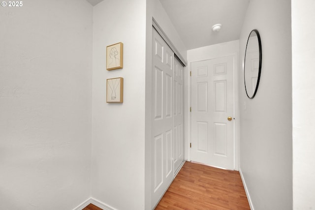 921 Williams St, Eugene, OR 97402 - corridor featuring light wood-style flooring and baseboards