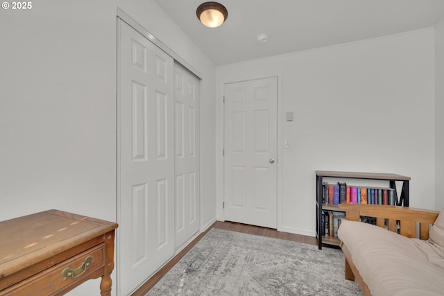 921 Williams St, Eugene, OR 97402 - bedroom with wood finished floors and a closet