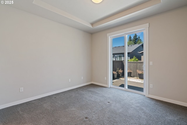 7314 NE 66th St, Vancouver, WA 98662 - carpeted empty room featuring a raised ceiling and baseboards