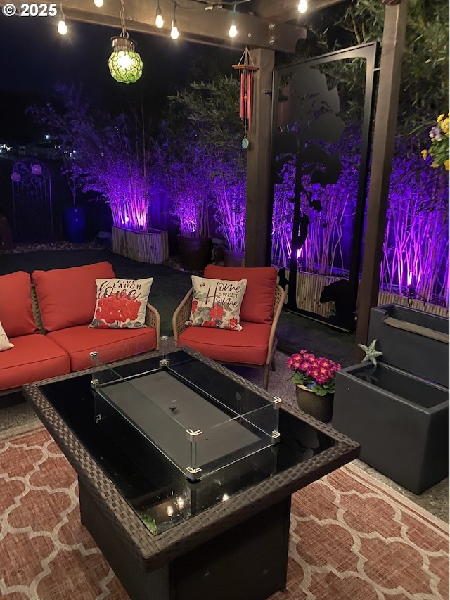 view of patio / terrace with an outdoor hangout area