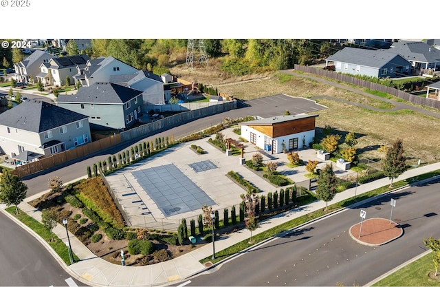 bird's eye view featuring a residential view