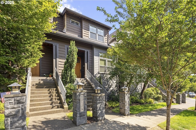 10122 SW Morrison St, Portland, OR 97225 - view of front of house featuring stairway
