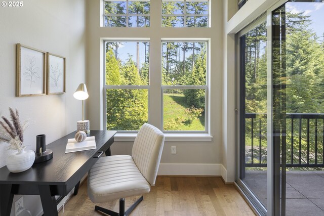 10122 SW Morrison St, Portland, OR 97225 - office space featuring light wood-style floors and baseboards