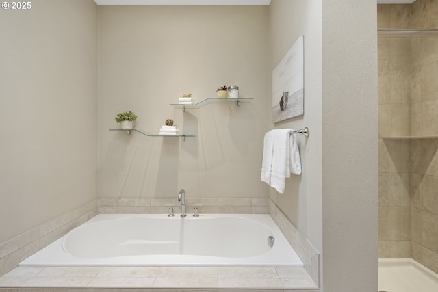 10122 SW Morrison St, Portland, OR 97225 - bathroom with a garden tub and tiled shower