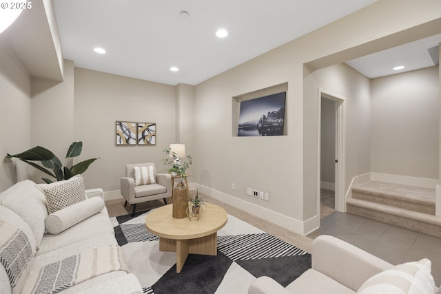 10122 SW Morrison St, Portland, OR 97225 - living room featuring recessed lighting and baseboards