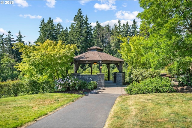 10122 SW Morrison St, Portland, OR 97225 - view of property's community featuring a gazebo and a lawn