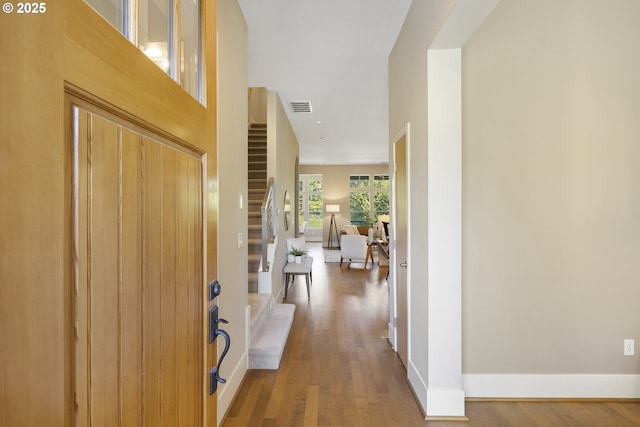 10122 SW Morrison St, Portland, OR 97225 - entryway featuring wood finished floors