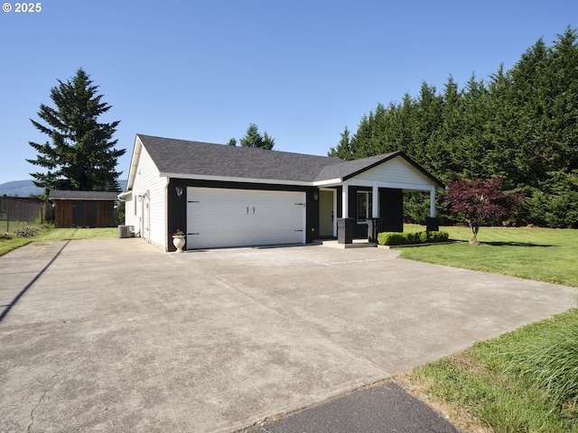503 E Yacolt Rd, Yacolt, WA 98675 - ranch-style home with driveway and an attached garage