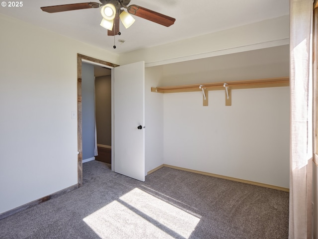 503 E Yacolt Rd, Yacolt, WA 98675 - unfurnished bedroom with carpet floors, a closet, and ceiling fan