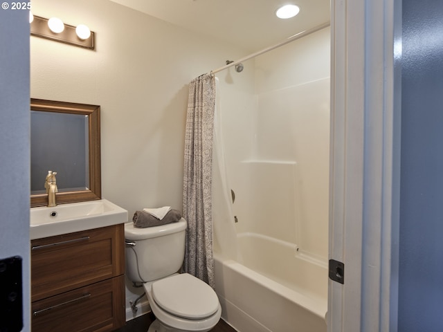 503 E Yacolt Rd, Yacolt, WA 98675 - bathroom featuring vanity and shower / tub combo with curtain
