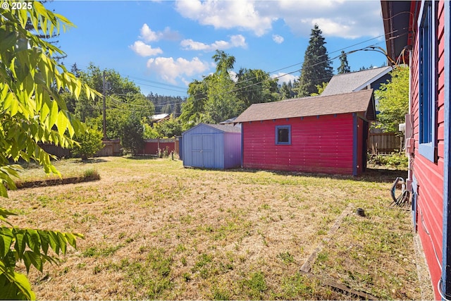 1963 Villard St, Eugene, OR 97403 - fenced backyard featuring a storage shed