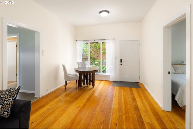 1963 Villard St, Eugene, OR 97403 - dining space with light wood-style floors and baseboards