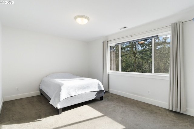 bedroom with carpet