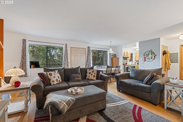 9 N 20th St, Hood River, OR 97031 - living area featuring light wood-type flooring