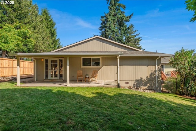 180 Nelson Ln, Gladstone, OR 97027 - rear view of property featuring a patio and french doors