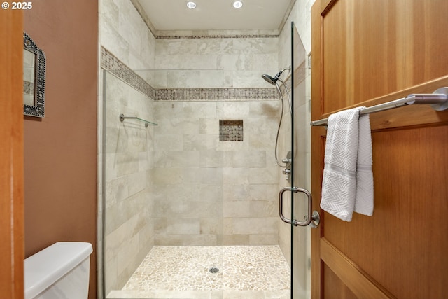 625 Columbia Ave, Lyle, WA 98635 - bathroom with a stall shower and toilet