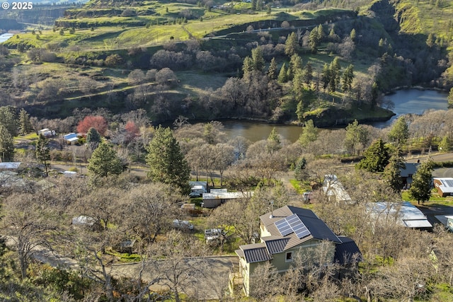 625 Columbia Ave, Lyle, WA 98635 - aerial overview of property's location with a large body of water
