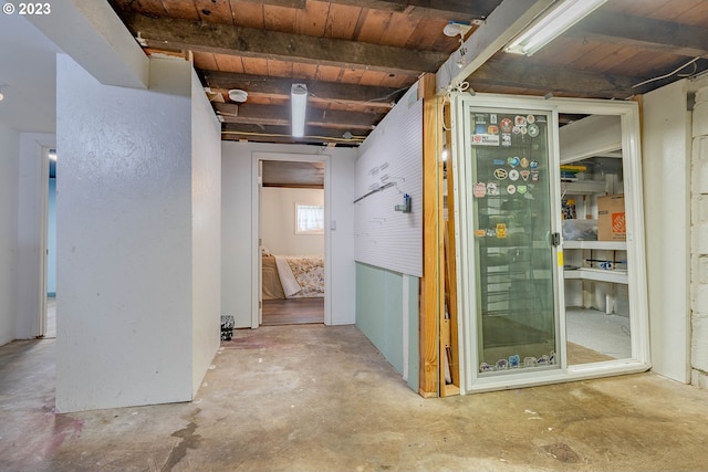 view of basement