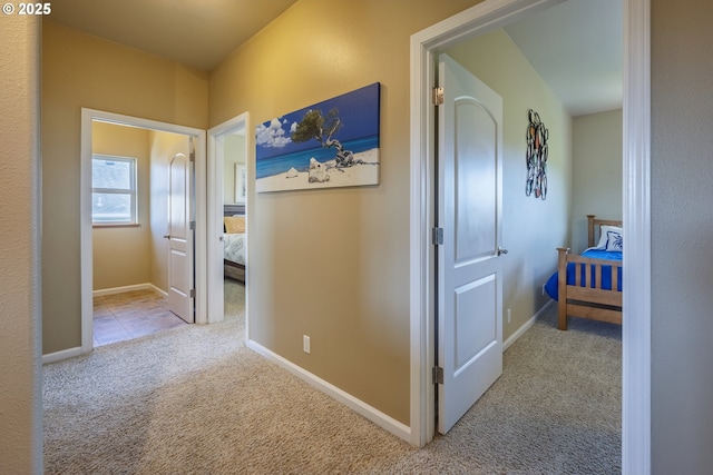 1587 NW 39th St, Lincoln City, OR 97367 - hallway with baseboards and carpet