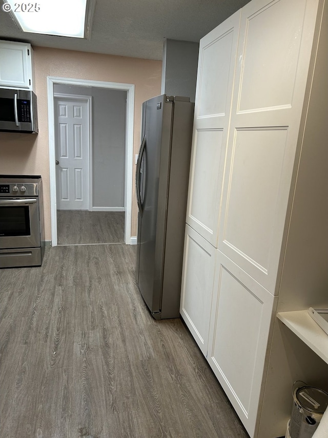 interior space with wood finished floors