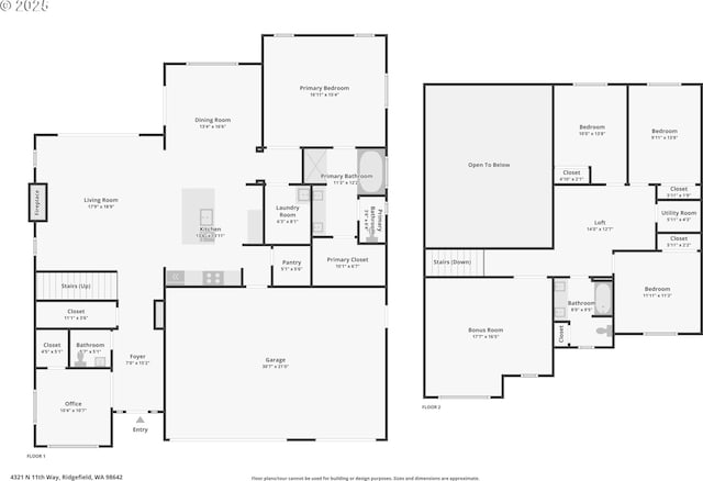 4321 N 11th Way, Ridgefield, WA 98642 - room layout