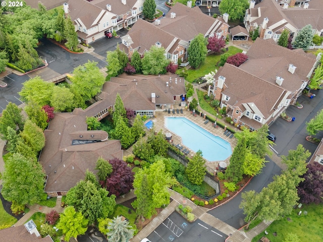 birds eye view of property featuring a residential view